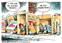 HOLIDAYS AND HOMELESS by Dave Granlund