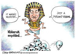 MUBARAK ACQUITTED by Dave Granlund