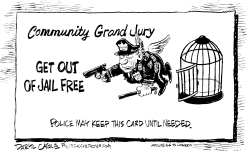 POLICE GET OUT OF JAIL FREE by Daryl Cagle