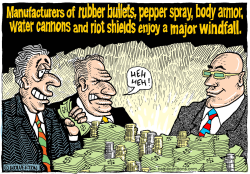 DEMONSTRATIONS BENEFIT BIG BUSINESS  by Monte Wolverton