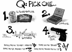 Pick One - Police Shootings by Daryl Cagle