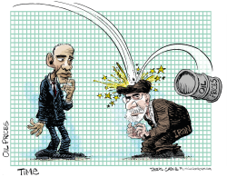 IRAN AND OIL PRICE DROP  by Daryl Cagle