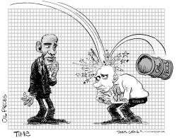 RUSSIA AND OIL PRICE DROP by Daryl Cagle