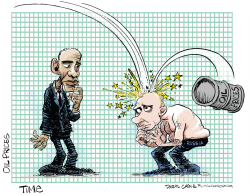 RUSSIA AND OIL PRICE DROP  by Daryl Cagle