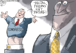 THE HAND THAT FEEDS CONGRESS by Pat Bagley