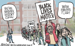 BLACK LIVES MATTER  by Mike Keefe
