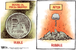 RUBLE RUBBLE  by Rick McKee