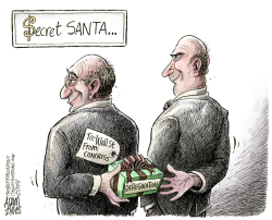 GIFT TO WALL STREET  by Adam Zyglis
