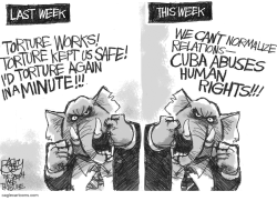 TORTURE AND CUBA by Pat Bagley