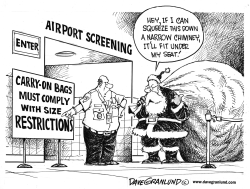 Holiday carry-on bags by Dave Granlund
