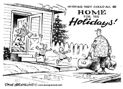 Holidays and military families by Dave Granlund