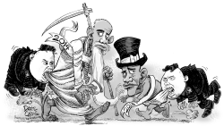 NEW YEAR OBAMA WITH NORTH KOREA by Daryl Cagle