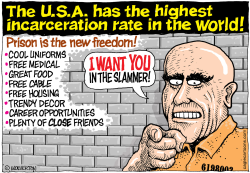  - USA HAS WORLD'S HIGHEST INCARCERATION RATE by Wolverton