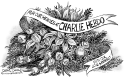 WITH OUR LOVE TO CHARLIE HEBDO by Daryl Cagle