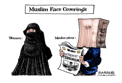 MUSLIM EXTREMISTS AND MODERATES  by Jimmy Margulies