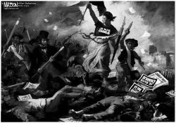 LIBERTY LEADING THE PEOPLE by R.J. Matson