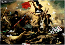 LIBERTY LEADING THE PEOPLE- by R.J. Matson