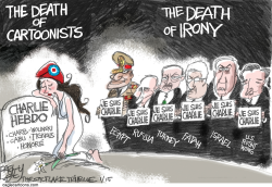 MOURNING CHARLIE HEBDO by Pat Bagley