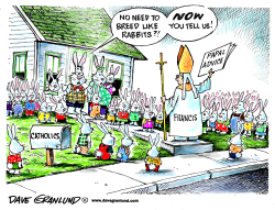 POPE AND FAMILY SIZE by Dave Granlund