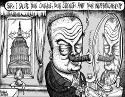 GEORGE GALLOWAY AND THE SENATE by Brian Adcock