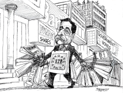 MARIO DRAGHI IN SHOPPING TOUR by Petar Pismestrovic