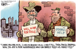 JED CLAMPETT OIL PRICES  by Rick McKee