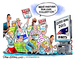 PATS FANS AND SUPER BOWL by Dave Granlund