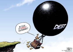 BUDGET BALLOON  by Nate Beeler