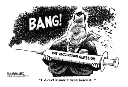 CHRISTIE AND VACCINATIONS by Jimmy Margulies