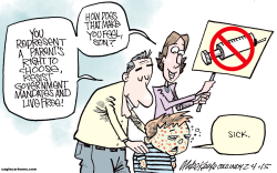 MEASLES  by Mike Keefe
