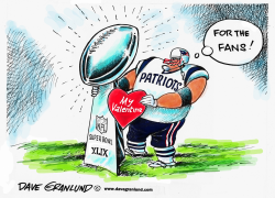 PATRIOTS WIN SUPER BOWL by Dave Granlund