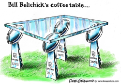 BELICHICK'S COFFEE TABLE by Dave Granlund