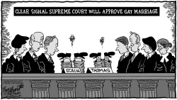 SUPREME COURT AND GAY MARRIAGE by Bob Englehart