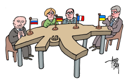 peace talks Minsk by Arend Van Dam