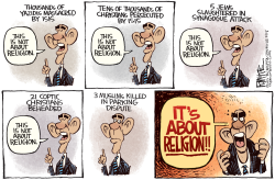 OBAMA AND RELIGION  by Rick McKee