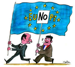 MR. CHIRAC AND FRENCH NO TO EU CONSTITUTION  by Christo Komarnitski