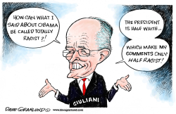 GIULIANI REMARKS ON OBAMA by Dave Granlund