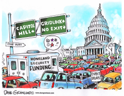 HOMELAND SECURITY FUNDING by Dave Granlund