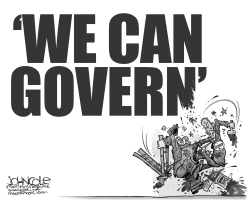 WE CAN GOVERN BW by John Cole