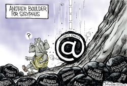 HILLARY'S EMAILS by Joe Heller