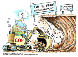 IRAN TALKS AND GOP by Dave Granlund