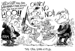 NRA GOES HUNTING - NATIONAL by Daryl Cagle
