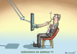 VAROUFAKIS ON GERMAN TV by Marian Kamensky