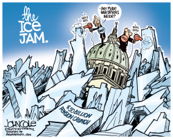 LOCAL PA  THE PENSION ICE JAM  by John Cole