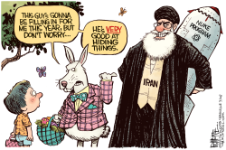 IRAN EASTER BUNNY  by Rick McKee