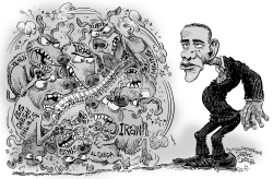 SPINELESS OBAMA AND THE MIDDLE EAST by Daryl Cagle