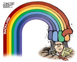 PENCE UNDER THE RAINBOW  by John Cole