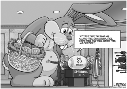 IMAGINARY FEDERAL BUDGET BUNNY by RJ Matson