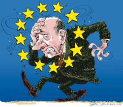 CHIRAC AND EU  by Daryl Cagle
