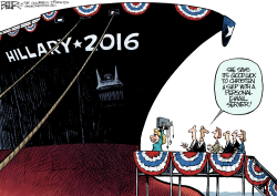 LAUNCHING HILLARY  by Nate Beeler